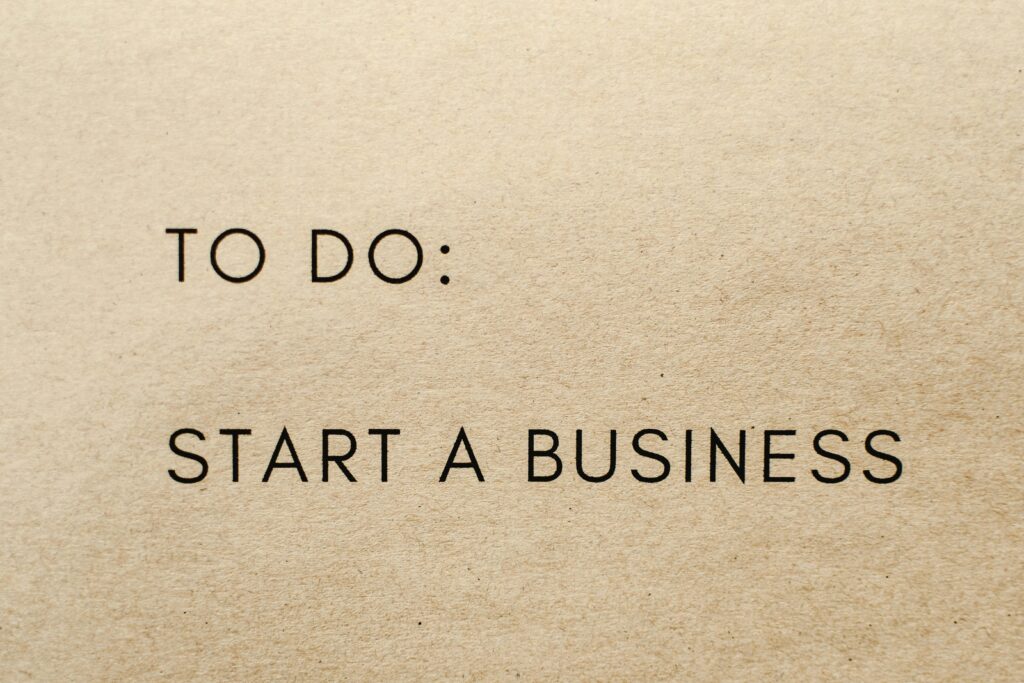 start a business
