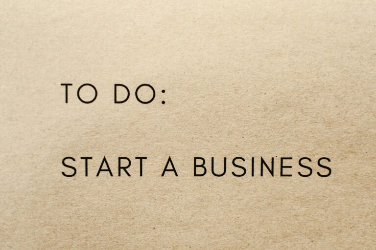 start a business