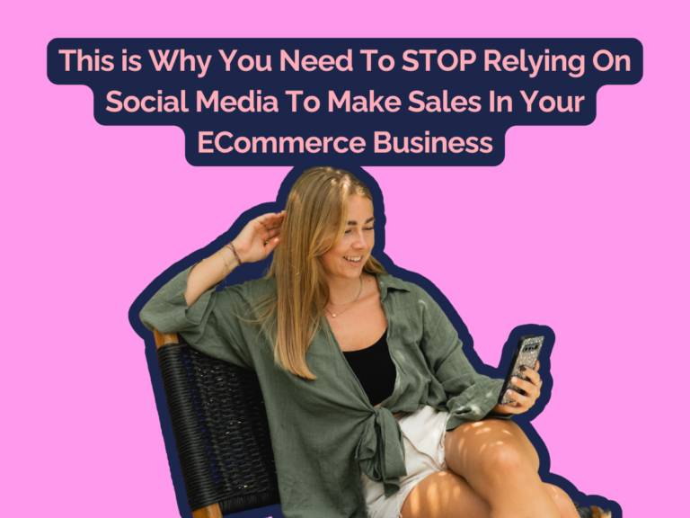 why you need to stop relying on social media to make sales in your business