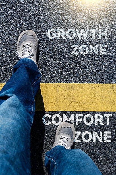 a person give up their comfort zone and step into the growth zone